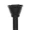 Bath Bliss Matte Black Decorative Tension Shower Rod